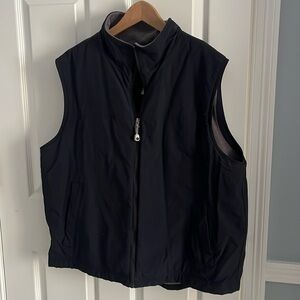 LL Bean fleece lined full zip vest - Men’s XL black